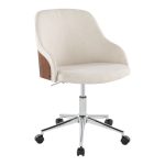 Contemporary Office Chair-ERGONOMIC DESIGN- Cream