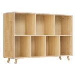 Wooden Bookshelf-for Home Office, Living Room, Study-Nature