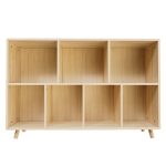 Wooden Bookshelf-for Home Office, Living Room, Study-Nature - Image 2