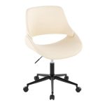 Contemporary Office Chair-ERGONOMIC DESIGN-Cream